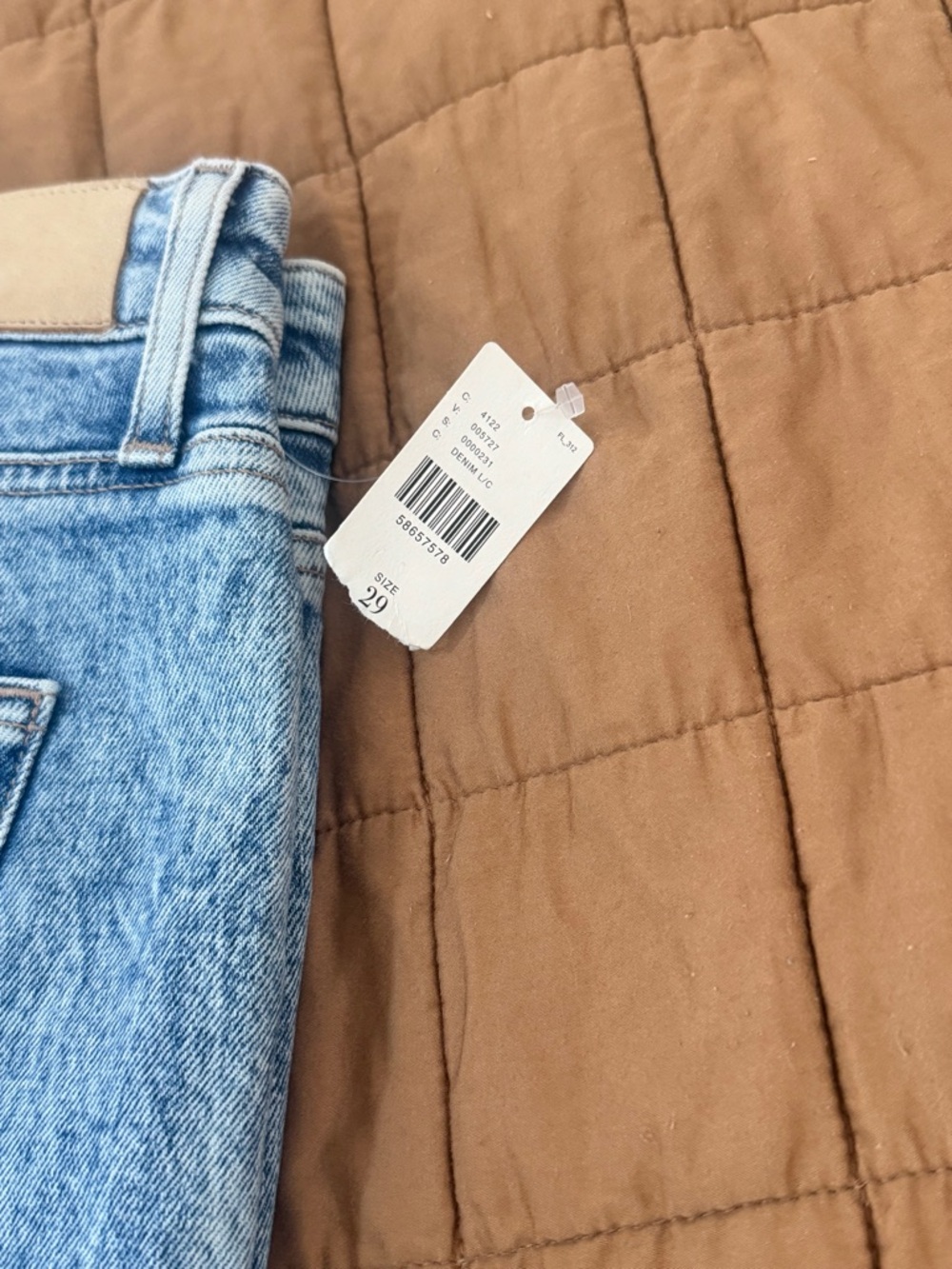 New* Paige leenah slim wide leg vintage wash - Picture 3 of 5